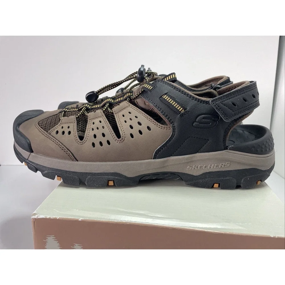 Skechers Sandals Vegan Tresmen Menard Relaxed Fit Luxe Foam Hiking Shoes Mens 12